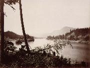 Carleton E.Watkins, Vue du fleuve Columbia et de la chain des Cascades